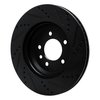 633-11037R Drilled/Slotted Brake Rotor [Black], Fits Select Land Rover, Position: Rear Right - image 4