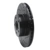 633-13009R Drilled/Slotted Brake Rotor [Black], 1990-2016 GM, Position: Front Right - image 2