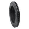 633-13011R Drilled/Slotted Brake Rotor [Black], 1992-1997 Subaru, Position: Front Right - image 4