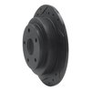 633-13012L Drilled/Slotted Brake Rotor [Black], 1992-1997 Subaru, Position: Rear Left - image 2