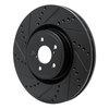 633-13014L Drilled/Slotted Brake Rotor [Black], 2003-2020 Multiple Makes/Models, Position: Front Left - image 2