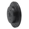 633-13017R Drilled/Slotted Brake Rotor [Black], 2005-2007 Subaru, Position: Rear Right - image 2