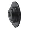 633-13019R Drilled/Slotted Brake Rotor [Black], 2005-2009 Subaru, Position: Rear Right - image 2