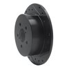 633-13020R Drilled/Slotted Brake Rotor [Black], 2005-2009 Subaru, Position: Rear Right - image 2