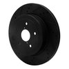 633-13022L Drilled/Slotted Brake Rotor [Black], 2008-2020 Subaru, Position: Rear Left - image 2