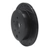 633-13023L Drilled/Slotted Brake Rotor [Black], Fits Select Multiple Makes/Models, Position: Rear Left - image 2