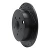 633-13024L Drilled/Slotted Brake Rotor [Black], 2015-2021 Subaru, Position: Rear Left - image 2