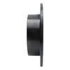 633-13025L Drilled/Slotted Brake Rotor [Black], Fits Select Subaru, Position: Rear Left - image 3