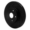 633-13026L Drilled/Slotted Brake Rotor [Black], 2015-2019 Subaru, Position: Front Left - image 2