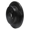 633-13027L Drilled/Slotted Brake Rotor [Black], 2014-2018 Subaru, Position: Rear Left - image 2
