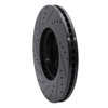 633-13035R Drilled/Slotted Brake Rotor [Black], 2006-2021 Subaru, Position: Front Right - image 4