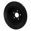633-13040L Drilled/Slotted Brake Rotor [Black], 2017-2020 Multiple Makes/Models, Position: Rear Left - image 4