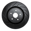 633-13041L Drilled/Slotted Brake Rotor [Black], 2018-2021 Subaru, Position: Front Left - image 1