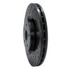 633-13041L Drilled/Slotted Brake Rotor [Black], 2018-2021 Subaru, Position: Front Left - image 2