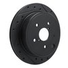 633-13050R Drilled/Slotted Brake Rotor [Black], Fits Select Subaru, Position: Rear Right - image 2