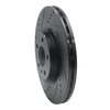 633-16006L Drilled/Slotted Brake Rotor [Black], 1991-2020 Multiple Makes/Models, Position: Front Left - image 2