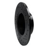 633-16007L Drilled/Slotted Brake Rotor [Black], 1991-1995 Alfa Romeo, Position: Rear Left - image 4