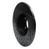 633-16007R Drilled/Slotted Brake Rotor [Black], 1991-1995 Alfa Romeo, Position: Rear Right - image 4