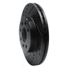 633-18005L Drilled/Slotted Brake Rotor [Black], 2000-2002 GM, Position: Front Left - image 2