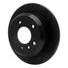 633-20004L Drilled/Slotted Brake Rotor [Black], 1986-1989 Jaguar, Position: Rear Left - image 2
