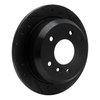 633-20004R Drilled/Slotted Brake Rotor [Black], 1986-1989 Jaguar, Position: Rear Right - image 2