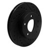 633-20006R Drilled/Slotted Brake Rotor [Black], 1990-1997 Jaguar, Position: Front Right - image 2