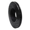 633-20010L Drilled/Slotted Brake Rotor [Black], 1997-2003 Jaguar, Position: Front Left - image 4