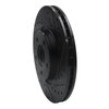 633-20011R Drilled/Slotted Brake Rotor [Black], 1998-2006 Jaguar, Position: Front Right - image 2