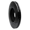 633-20026L Drilled/Slotted Brake Rotor [Black], Fits Select Jaguar, Position: Front Left - image 4