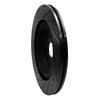 633-20027R Drilled/Slotted Brake Rotor [Black], Fits Select Jaguar, Position: Rear Right - image 4