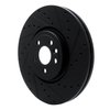 633-20033R Drilled/Slotted Brake Rotor [Black], 2017-2020 Multiple Makes/Models, Position: Front Right - image 2