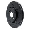 633-20038R Drilled/Slotted Brake Rotor [Black], 2017-2019 Multiple Makes/Models, Position: Front Right - image 2