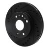 633-21000L Drilled/Slotted Brake Rotor [Black], 1994-2002 Multiple Makes/Models, Position: Front Left - image 2