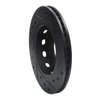633-21001L Drilled/Slotted Brake Rotor [Black], 1994-2000 Kia/Hyundai/Genesis, Position: Front Left - image 4