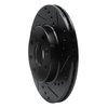 633-21005R Drilled/Slotted Brake Rotor [Black], 1994-2000 Kia/Hyundai/Genesis, Position: Front Right - image 2
