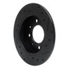 633-21008L Drilled/Slotted Brake Rotor [Black], 2004-2009 Kia/Hyundai/Genesis, Position: Rear Left - image 4