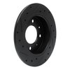 633-21008R Drilled/Slotted Brake Rotor [Black], 2004-2009 Kia/Hyundai/Genesis, Position: Rear Right - image 4