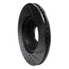 633-21011L Drilled/Slotted Brake Rotor [Black], 2010-2013 Kia/Hyundai/Genesis, Position: Front Left - image 4