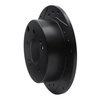 633-21013L Drilled/Slotted Brake Rotor [Black], 2010-2013 Kia/Hyundai/Genesis, Position: Rear Left - image 2