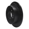 633-21013R Drilled/Slotted Brake Rotor [Black], 2010-2013 Kia/Hyundai/Genesis, Position: Rear Right - image 2