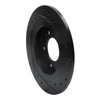 633-21014L Drilled/Slotted Brake Rotor [Black], Fits Select Kia/Hyundai/Genesis, Position: Rear Left - image 4