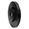 633-21016L Drilled/Slotted Brake Rotor [Black], 2015-2019 Kia/Hyundai/Genesis, Position: Front Left - image 2