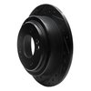 633-21017L Drilled/Slotted Brake Rotor [Black], 2004-2006 Kia/Hyundai/Genesis, Position: Rear Left - image 2
