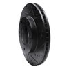 633-21020R Drilled/Slotted Brake Rotor [Black], 2003-2006 Kia/Hyundai/Genesis, Position: Front Right - image 2