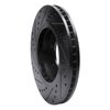 633-21020R Drilled/Slotted Brake Rotor [Black], 2003-2006 Kia/Hyundai/Genesis, Position: Front Right - image 4