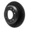 633-21024L Drilled/Slotted Brake Rotor [Black], 2006-2014 Kia/Hyundai/Genesis, Position: Rear Left - image 2