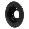 633-21024L Drilled/Slotted Brake Rotor [Black], 2006-2014 Kia/Hyundai/Genesis, Position: Rear Left - image 4