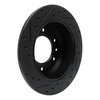 633-21024R Drilled/Slotted Brake Rotor [Black], 2006-2014 Kia/Hyundai/Genesis, Position: Rear Right - image 4