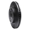 633-21025L Drilled/Slotted Brake Rotor [Black], 2007-2009 Kia/Hyundai/Genesis, Position: Front Left - image 2