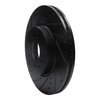 633-21028L Drilled/Slotted Brake Rotor [Black], 2009-2010 Kia/Hyundai/Genesis, Position: Front Left - image 2
